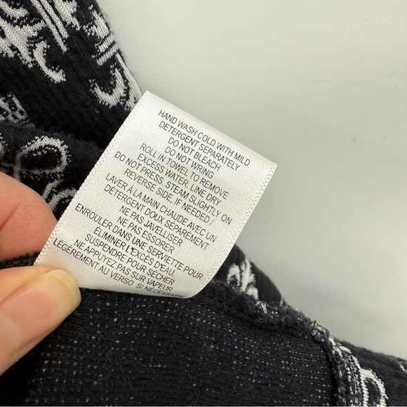 Tonia Debellis Molly Jacket in Signature Logo in Black White Size XL - Picture 11 of 14